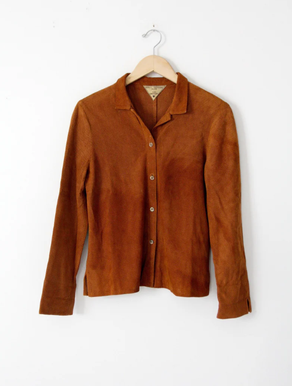 Leather Blouse