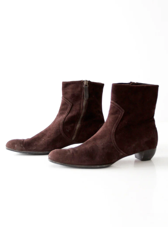 Suede ankle boots